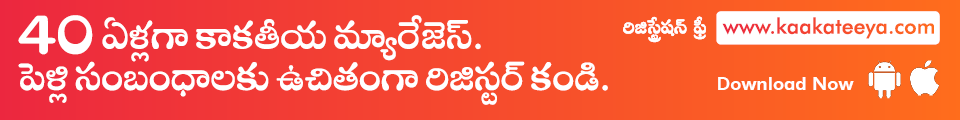 Kaakateeya Horizontal Ad